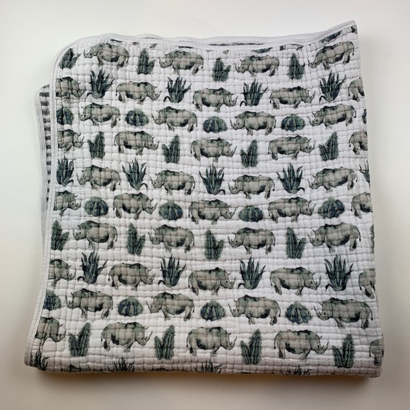 Aden and Anais Serengeti Rhino Dream Blanket - Picture 3 of 8
